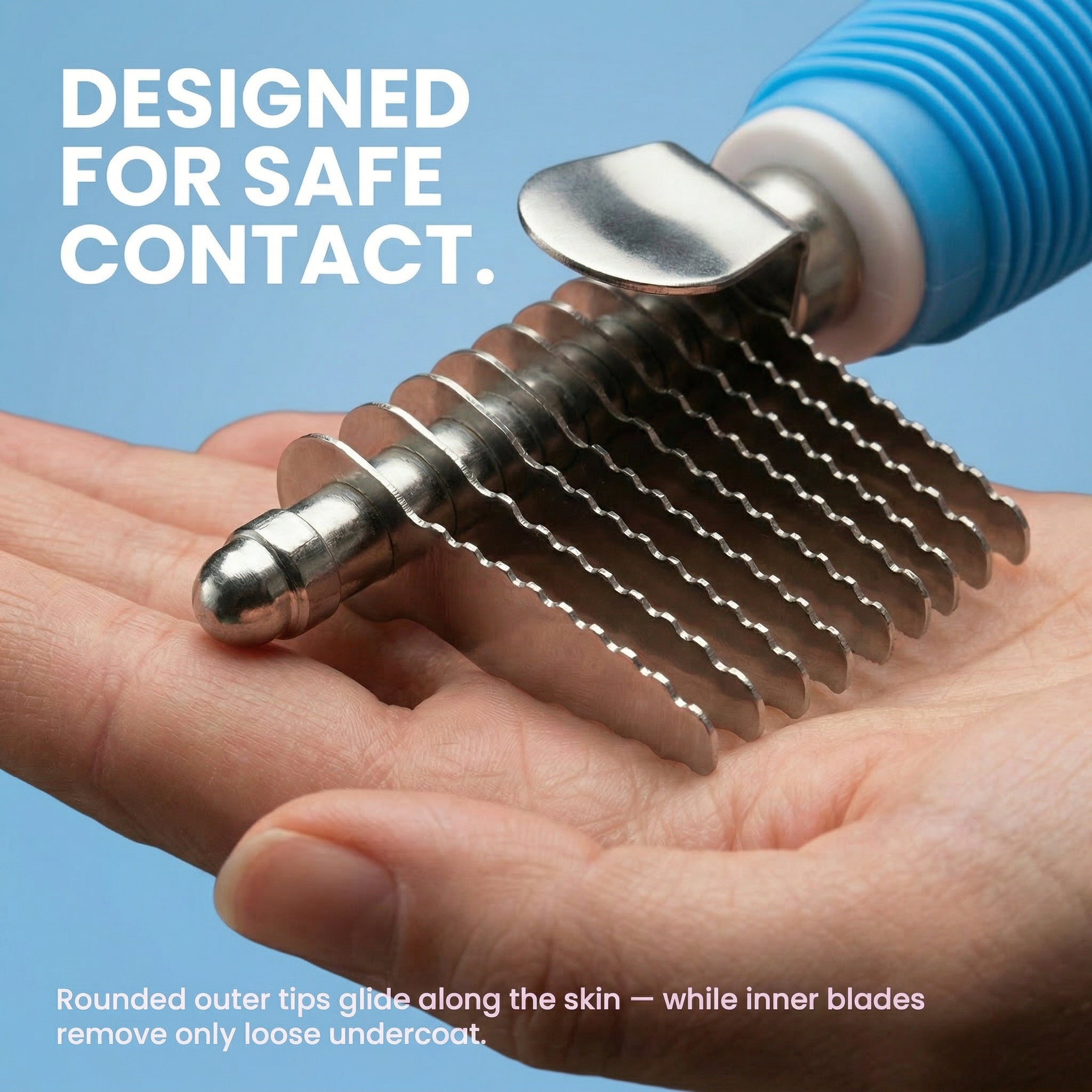 Poodle Dematting Fur Rake Comb Brush for Dogs and Cats