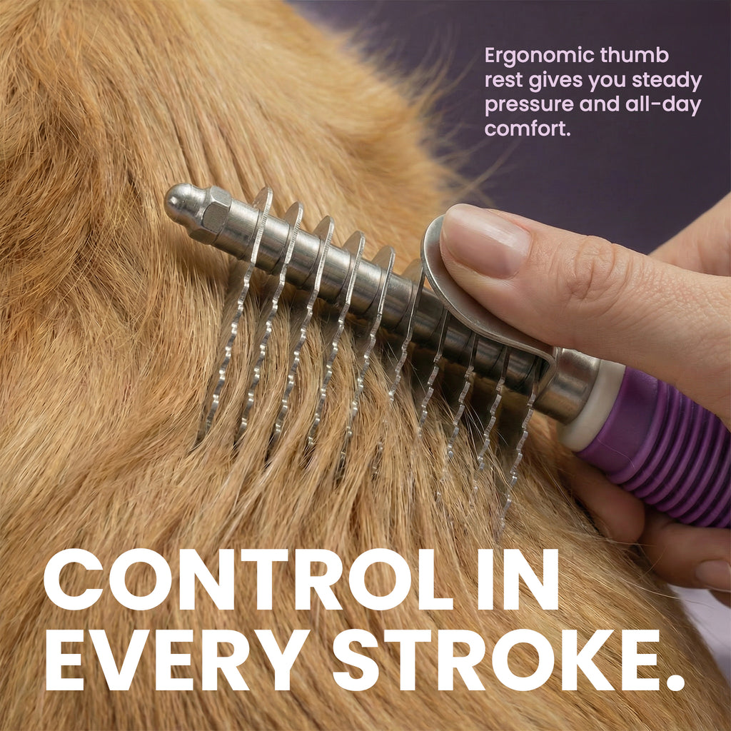 Poodle Dematting Fur Rake Comb Brush for Dogs and Cats