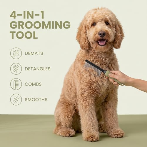 PP200 Green detangling comb