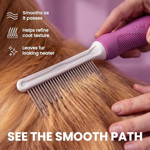PP200 Purple detangling comb