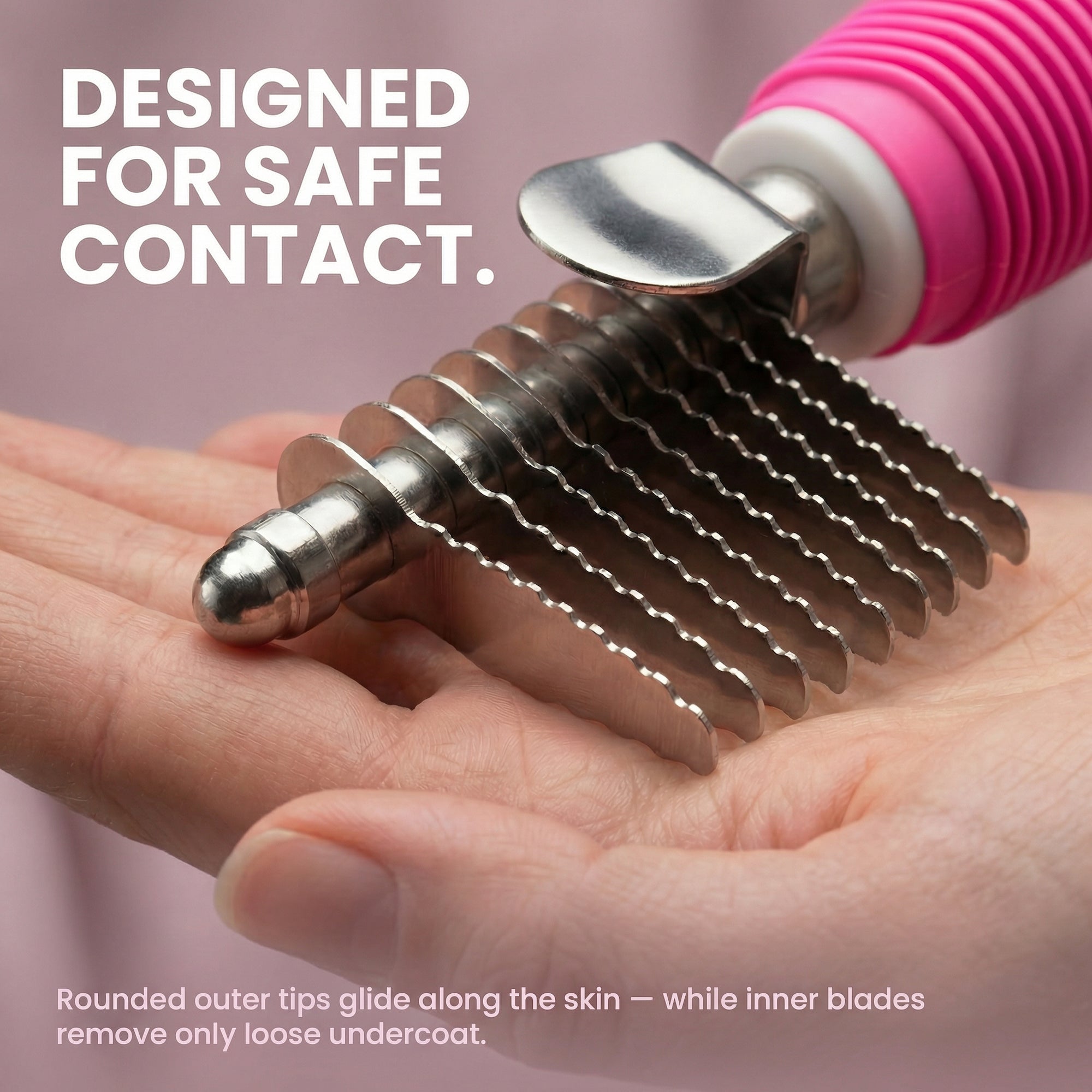 Poodle Dematting Fur Rake Comb Brush for Dogs and Cats