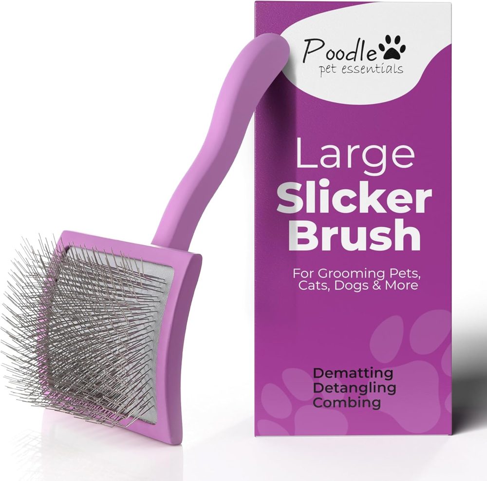 Slicker Brush for Dogs – Detangling with Soft Bristles