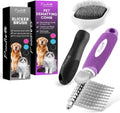 Poodle Pet Bundle – Dematting Rake + Slicker Brush