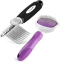 Poodle Pet Bundle – Dematting Rake + Black Slicker Brush
