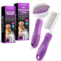 POODLIE Pet Grooming Bundle – Detangling Comb + Slicker Brush