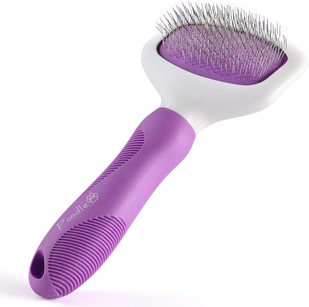 Poodle Pet Bundle – Slicker Brush + Dog Grooming Rake