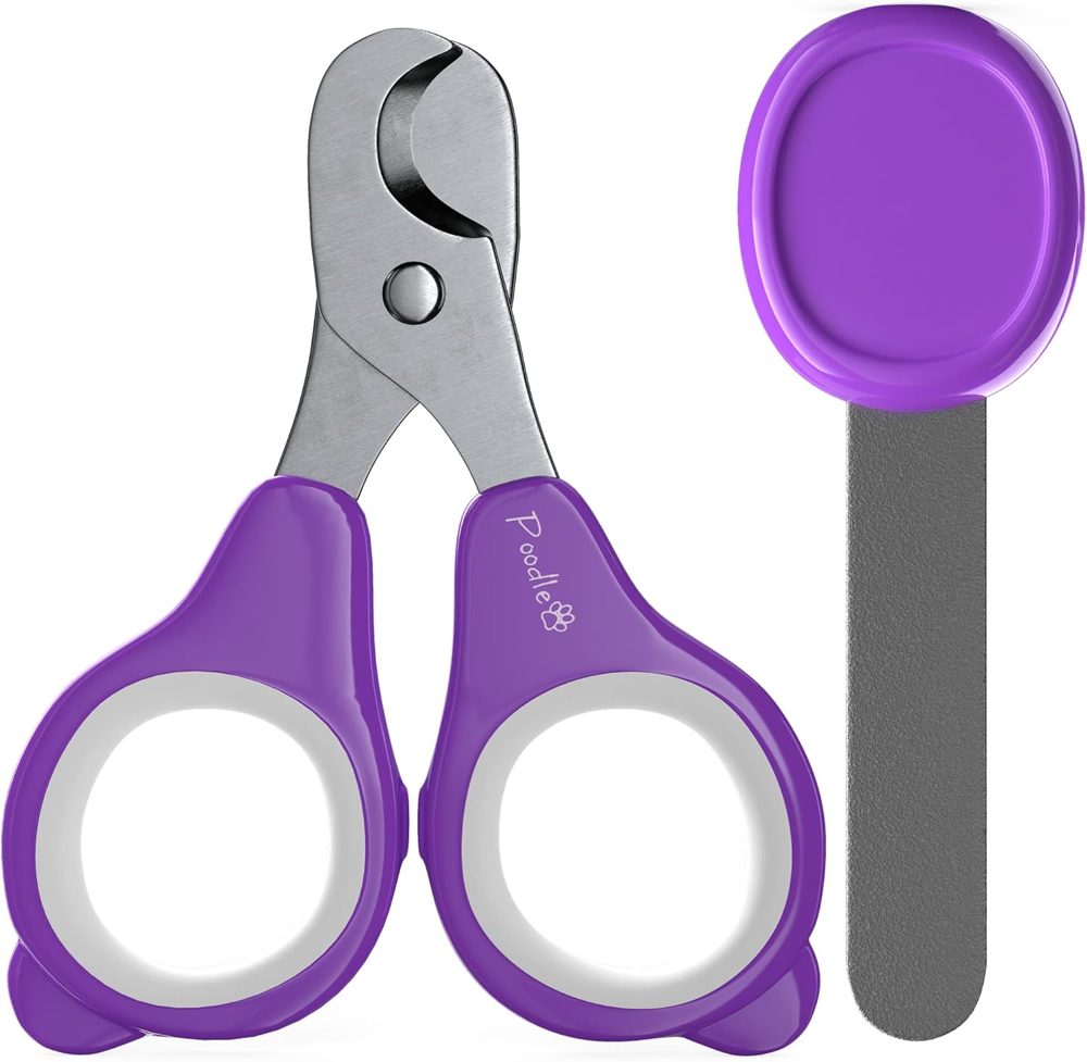 POODLIE Pet Nail Clippers – 2 Pc Set