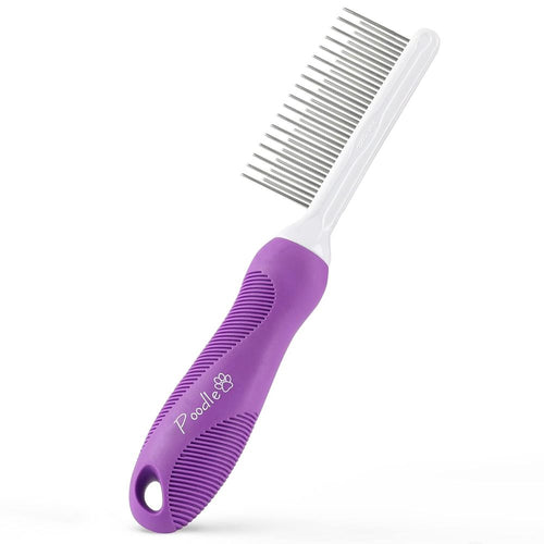 Detangling Pet Comb + Dog Grooming Rake Dematting Tool Bundle