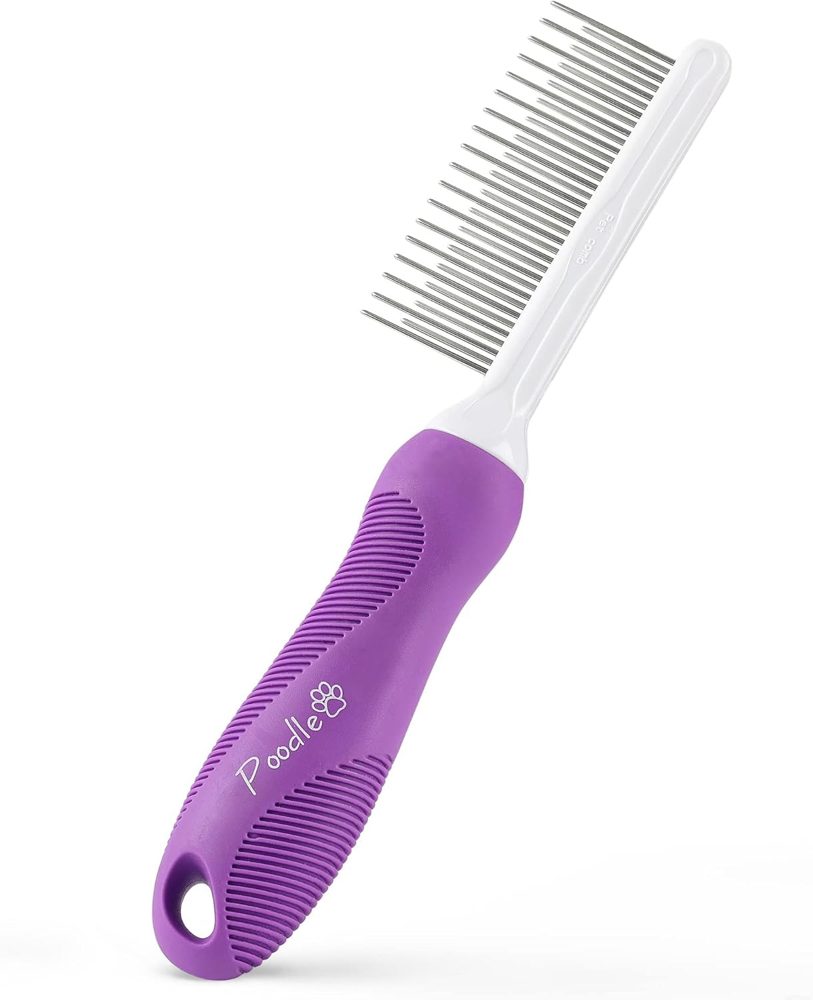 Detangling Comb + Dematting Rake + Round Bristle Brush Bundle