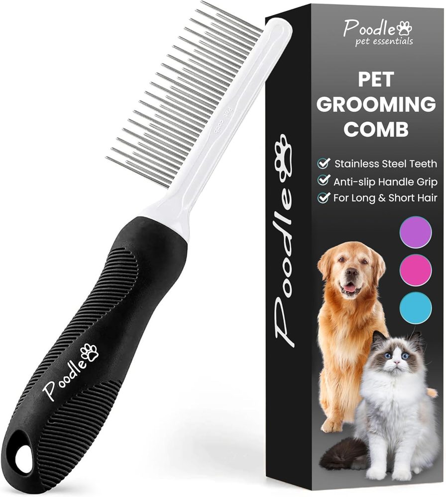 Poodle Pet Detangling Pet Comb Bundle – 4 Colors