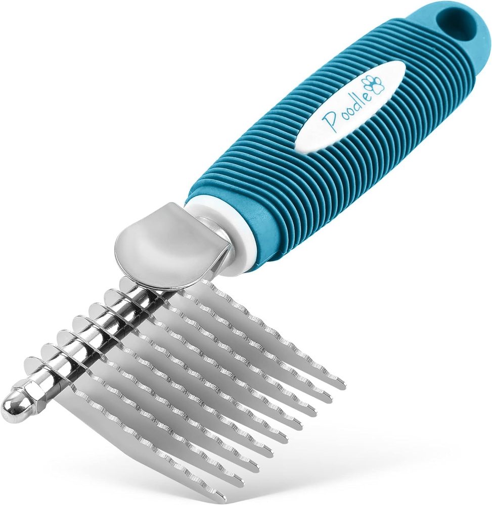 Poodle Pet Bundle – Dematting Rake + Dog Grooming Rake