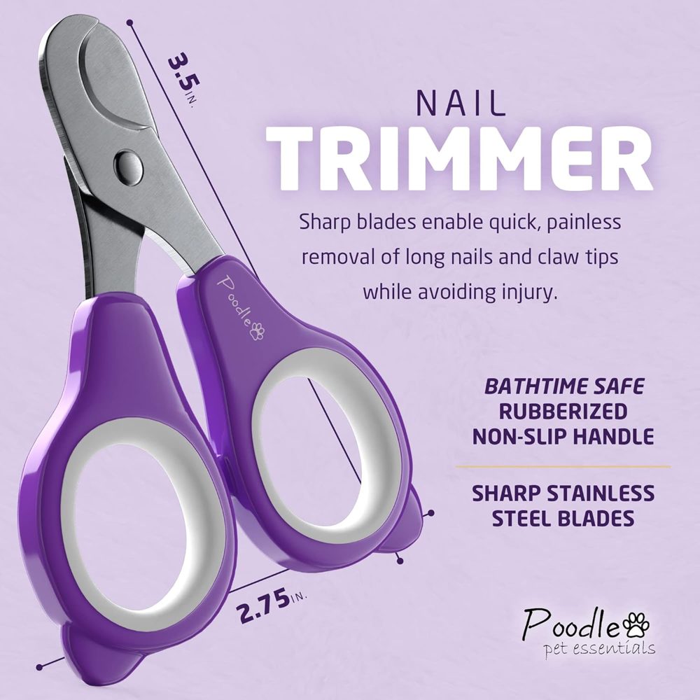 POODLIE Pet Nail Clippers – 2 Pc Set
