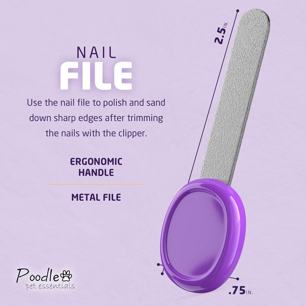POODLIE Pet Nail Clippers – 2 Pc Set