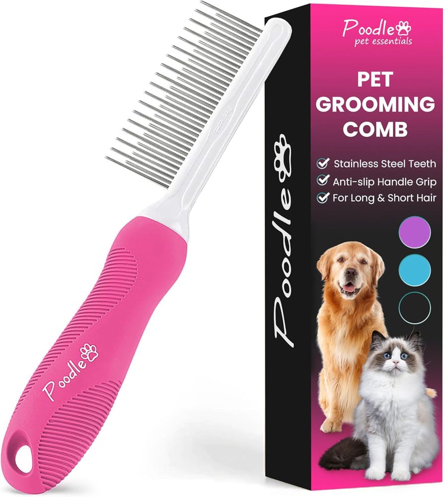 Poodle Pet Detangling Pet Comb Bundle – 4 Colors