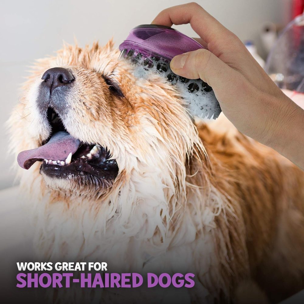 Pet Brush with Soap & Shampoo Dispenser