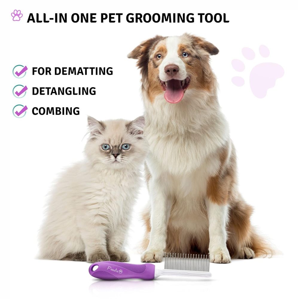 Poodle Detangling Pet Comb for Removing Matted Fur