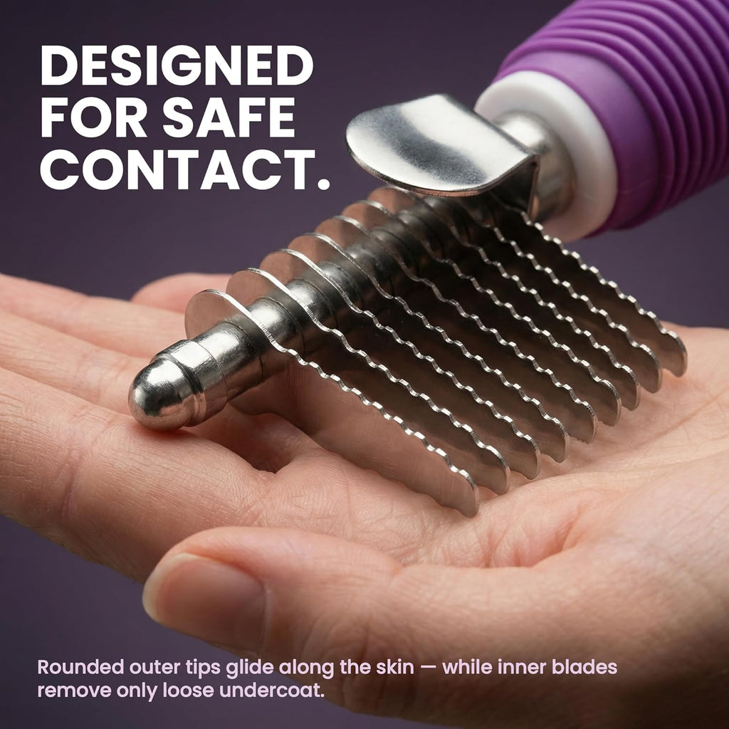 Poodle Dematting Fur Rake Comb Brush for Dogs and Cats