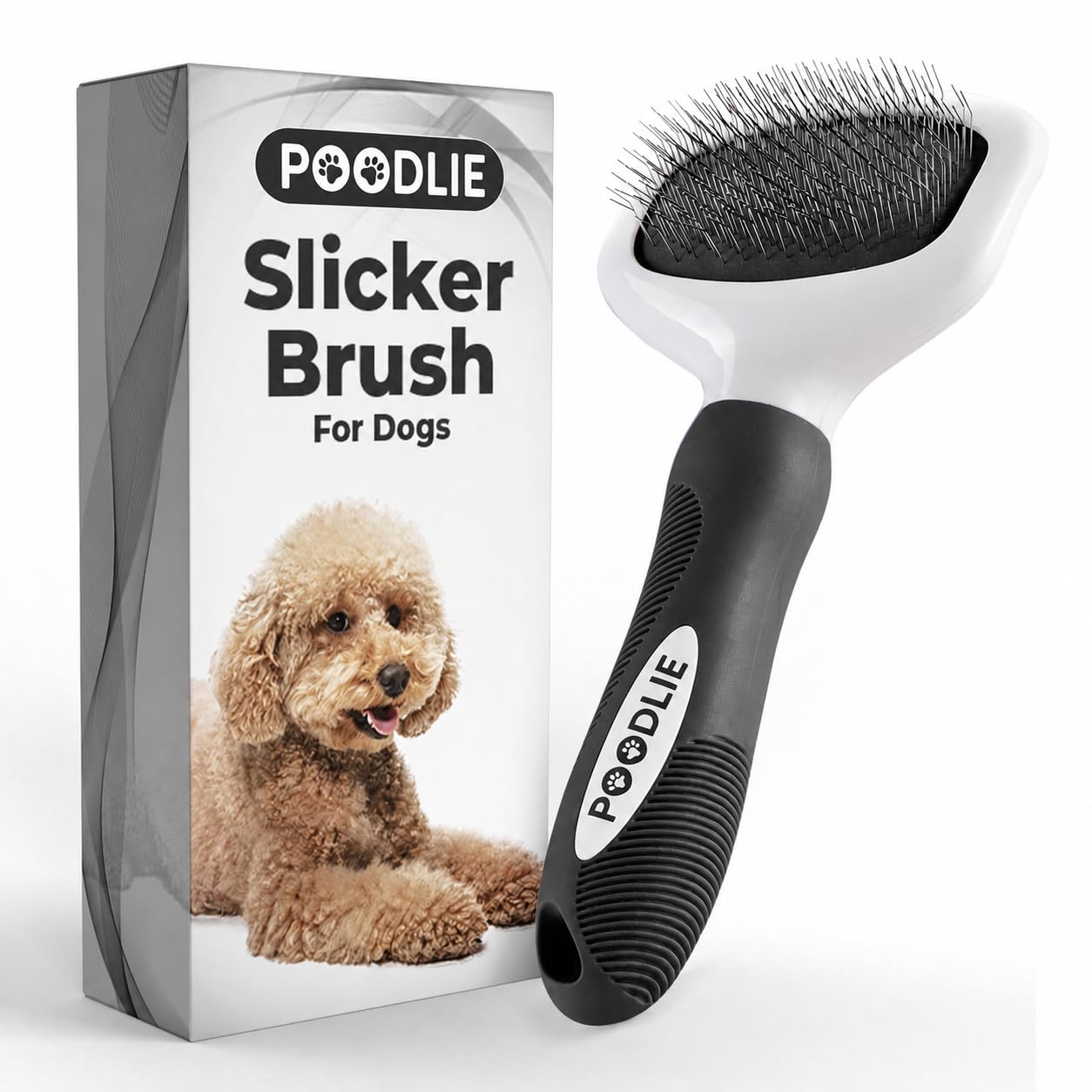 Poodlie Slicker Brush - Black