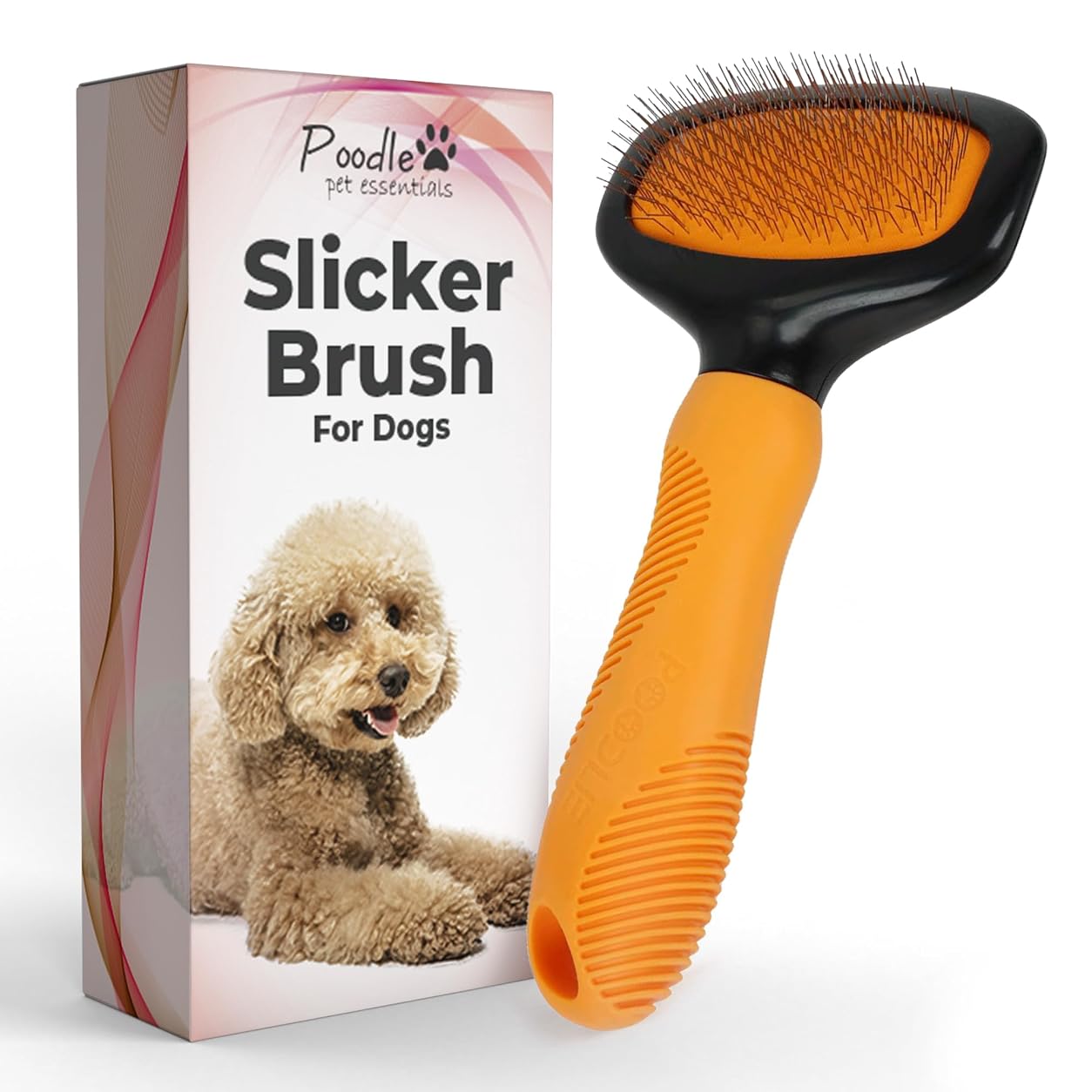 Poodlie Slicker Brush - Orange